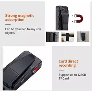 Wireless Wi-Fi Magnet Pocket Camera 1080P 128 GB Storage Capacity 1 Channel, Pocket -A12