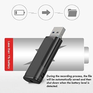 Voice Recorder Digital Audio Recording Small Size | Portable | in Built Microphone mic | No Light While Recording | 8GB Inbuilt Memory | Mp3 USB Voice Recorder Gadget | Easy to use