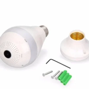 1080P Bulb Shape Fisheye 360° Panoramic Wireless Wifi IP CCTV Security Camera (7 Days  Warranty)