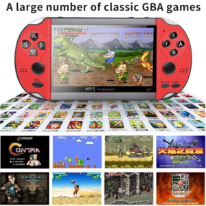 Kids Special 4.3 inch Updated X7 Video Game Console Handheld Game Players Double Rocker 8GB Memory Built in 10000 Games MP5 Game Controller