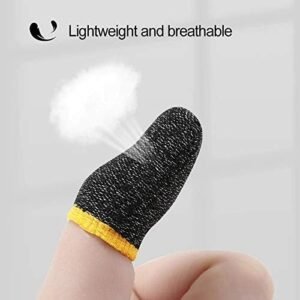 (24Pieces) Thumb & Finger Sleeve for Mobile Gaming with Super Conductive Fiber Fabric, Anti-Sweat and Breathable, for PUBG, Garena Fire Free, COD Mobile, Asphalt etc (12 Pair)