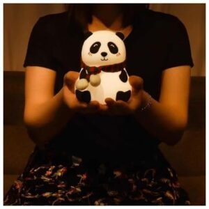 Kids Night Light, Panda Gifts for Women, Silicone LED Lamp, USB Rechargeable, Touch Senser, Portable Baby Night Light for Nursery, Cute Nightlight for Boys Toddler Girl