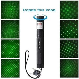 500mW Rechargeable Green Laser Pointer Party Pen Disco Light 5 Mile + Battery (Green)