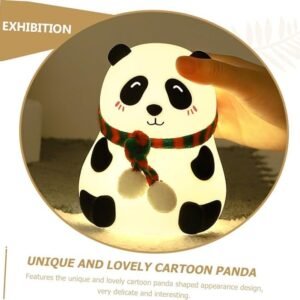 Kids Night Light, Panda Gifts for Women, Silicone LED Lamp, USB Rechargeable, Touch Senser, Portable Baby Night Light for Nursery, Cute Nightlight for Boys Toddler Girl