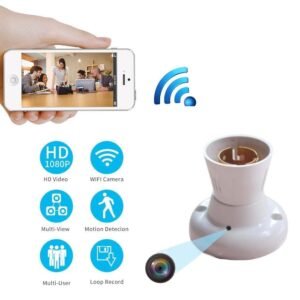 NEW WIFI BULB HOLDER CAMERA WITH 4K VIDEO QUALITY AUDIO VIDEO RECORDER CAMERA Security Camera