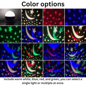 Star Master Galaxy Rotating Projector Night Lamp, Star Projector Night Light And Night Lamp For Kids - Assorted Multi Color Modes, Usb Powered, Ideal Gift For Kids, LED