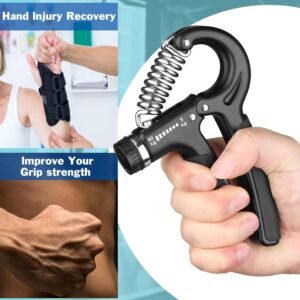 Hand Grip Workout Strengthener, Adjustable Hand Gripper for Men & Women for Gym Workout Hand Exercise Equipment to Use in Home for Forearm Exercise, Finger Power Gripper (pack of 2)