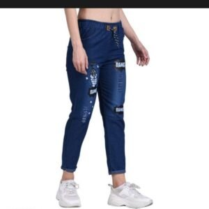 Women's Slim Fit Jeans with Bang Bang Print Size (26 Till 30) Light Blue Pack Of 2